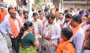 Khed - Aalandi Vidhansabha | चाकणमध्ये बाबाजी काळेंच्या पदयात्रेला मतदारांचा उस्फुर्त प्रतिसाद