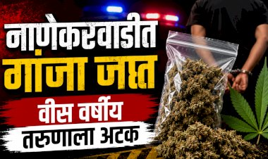 Crime news | नाणेकरवाडीत ५६२ ग्रॅम गांजा जप्त; २० वर्षीय तरुणाला अटक