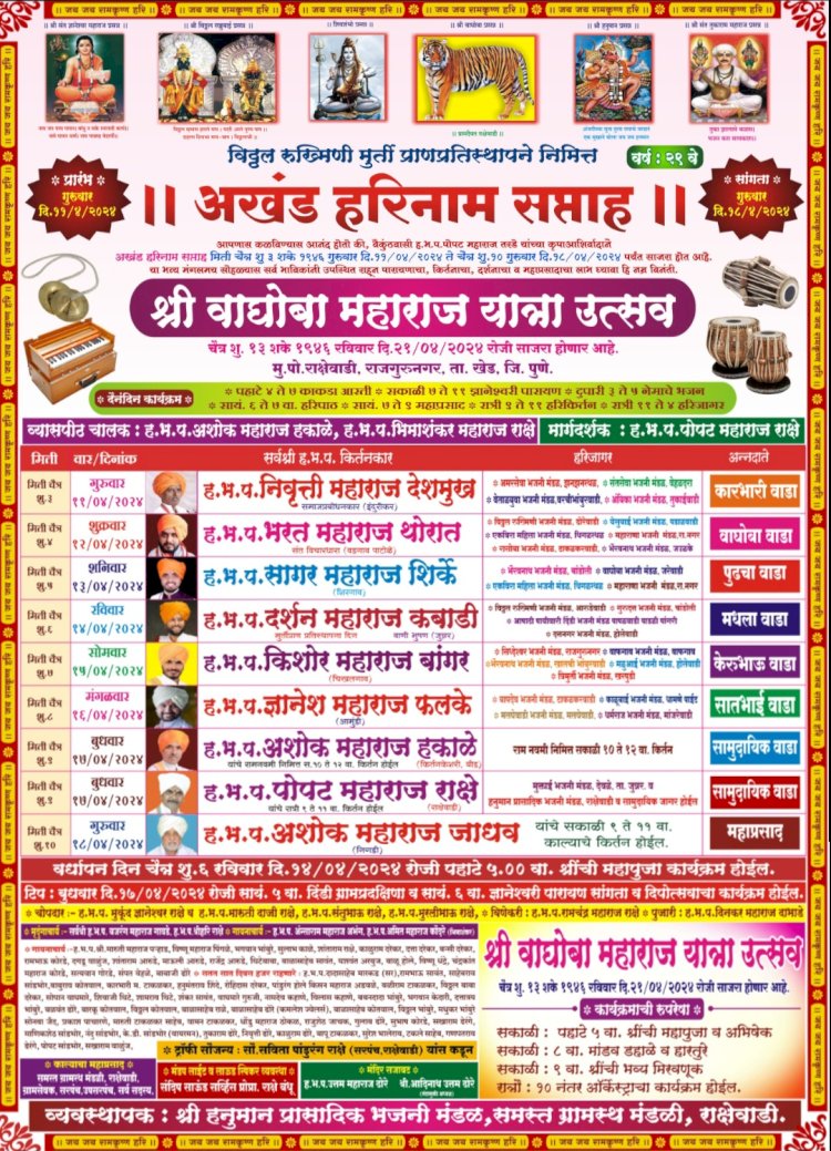 Khed | राक्षेवाडी येथे अखंड हरीनाम सप्ताहाचे आयोजन