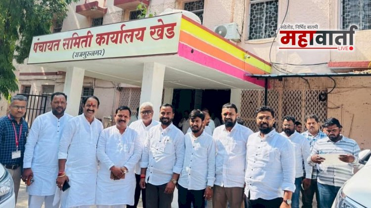 Inspects Development Works | खेड तालुक्याच्या विकासकामांची सभापती अमोल नलावडे यांच्याकडून पाहणी; निधी कमी पडू देणार नसल्याचे आश्वासन
