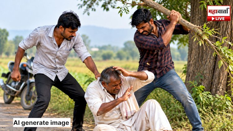 Khed Farmer Assault Case | खेडमध्ये रस्त्याच्या वादातून शेतकऱ्याला मारहाण; लाकडी फांदीने डोक्यावर वार